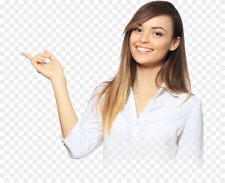 Smiling Woman Transparent Background, Sleeve, Blouse, Clothing, Long Sleeve Free Png