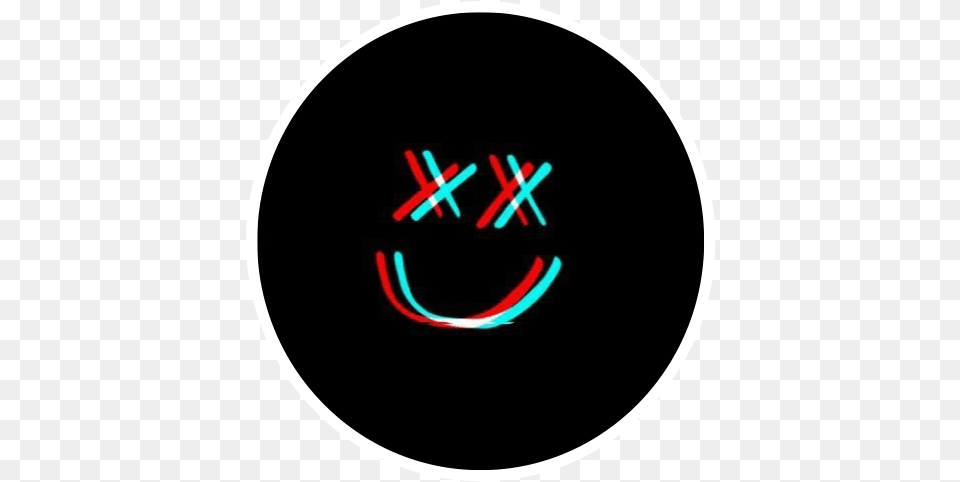 Smily X Imfine Neon Glitch Sticker By Salernoraiea Neon Juice World Logo, Light, Disk Png