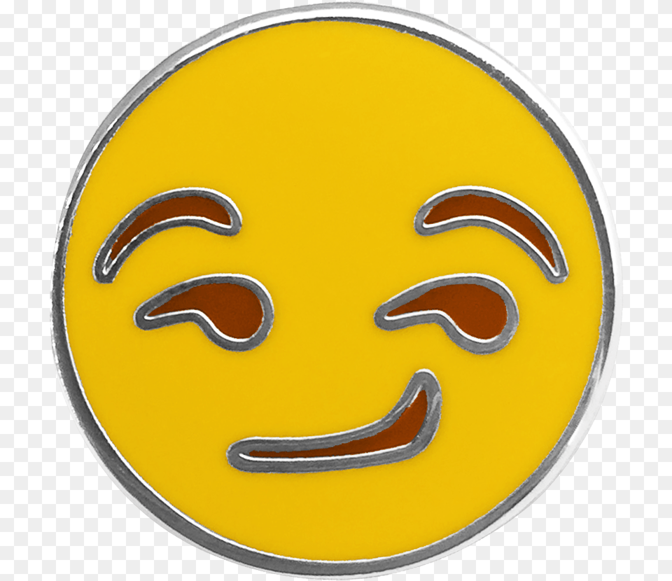 Smirk Emoji Pin Best Emoji, Machine, Wheel, Logo, Symbol Png Image