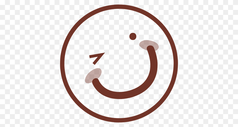 Smirk Flat Emoticon, Symbol, Horseshoe Png Image