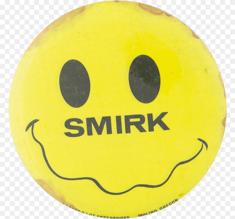 Smirk Smileys Button Museum Smiley Symbols, Ball, Sport, Tennis, Tennis Ball Free Png