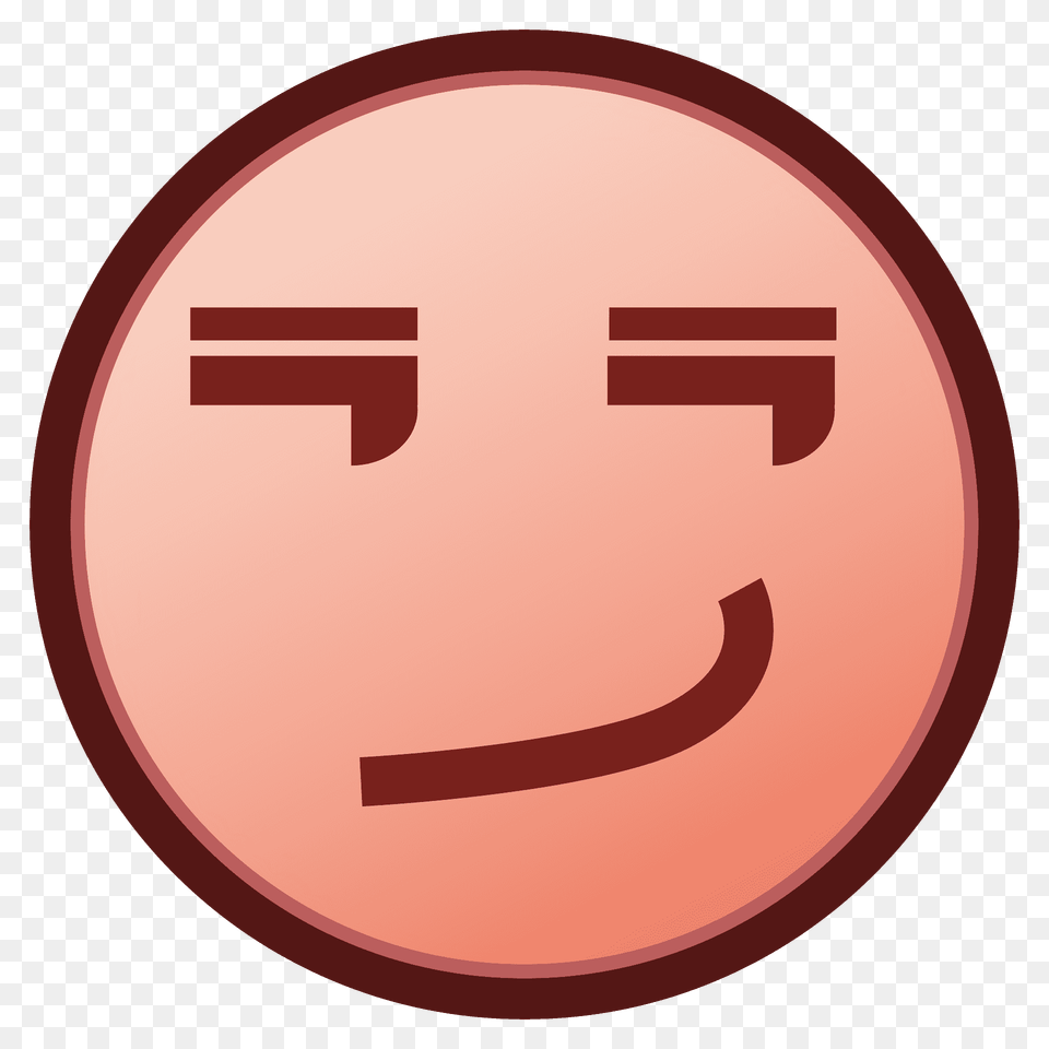 Smirking Face Emoji Clipart, Symbol, Sign Png Image