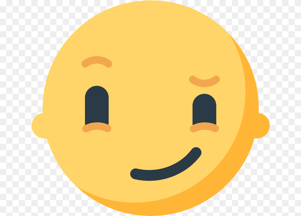 Smirking Face Emoji Clipart Smiley, Gold, Astronomy, Moon, Nature Free Png