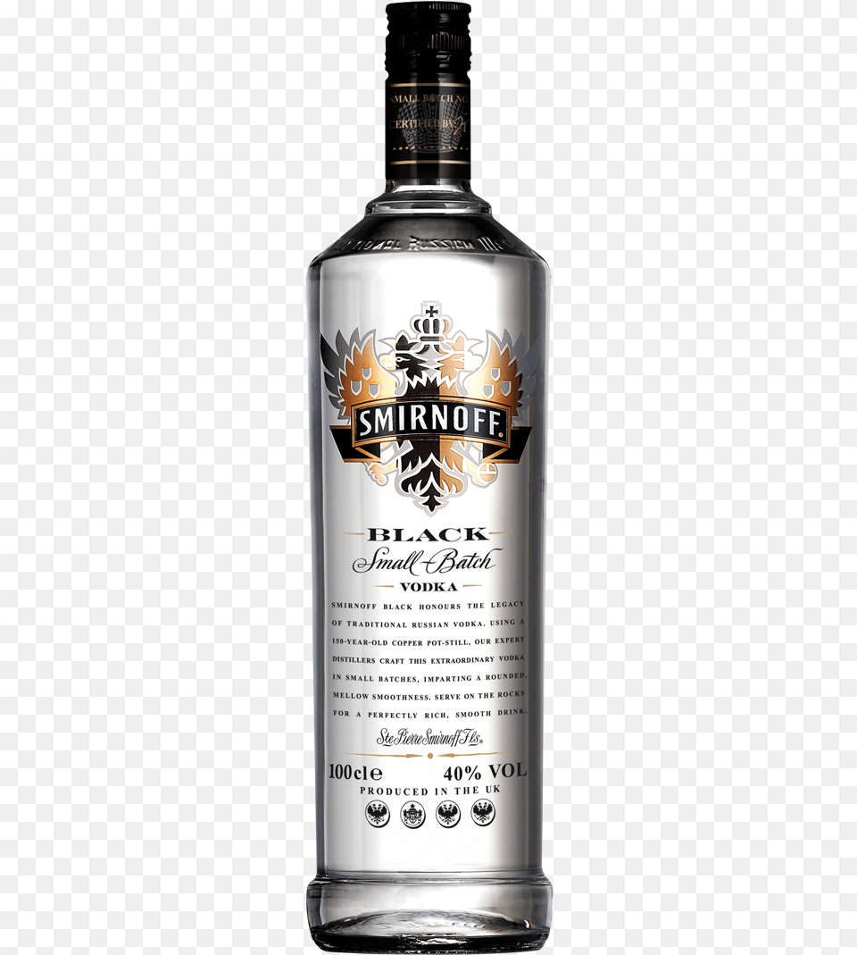 Smirnoff Black Label, Alcohol, Beverage, Liquor, Gin Free Transparent Png