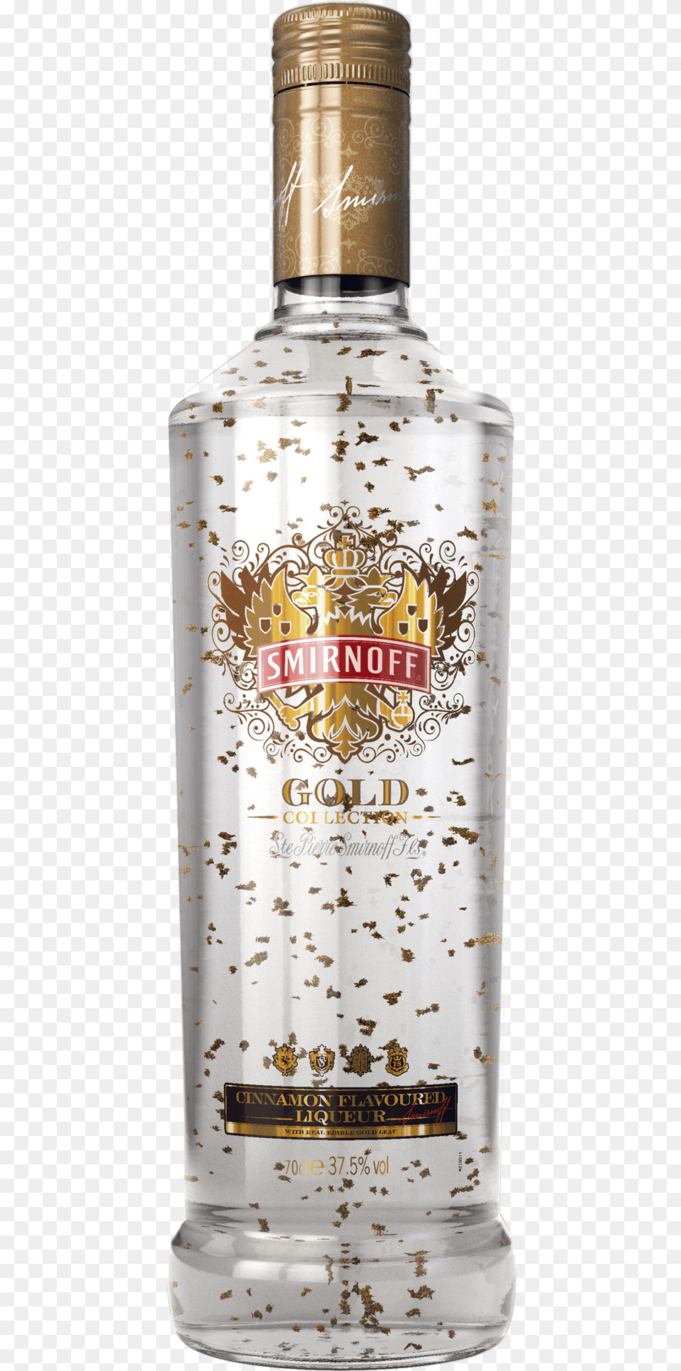 Smirnoff Gold Cinnamon Vodka Smirnoff Gold Leaf Vodka, Alcohol, Beverage, Liquor, Gin Png