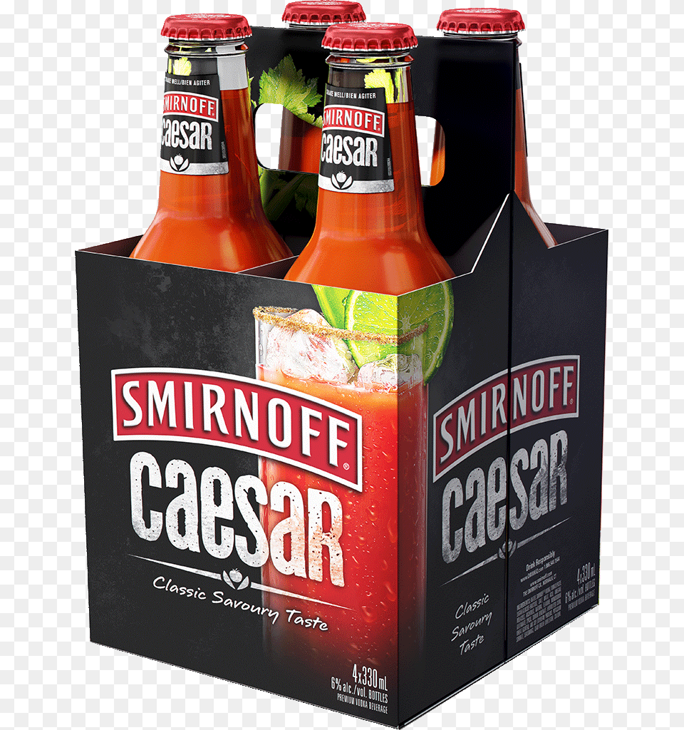 Smirnoff Ice Caesar Smirnoff, Alcohol, Beer, Beverage, Beer Bottle Png