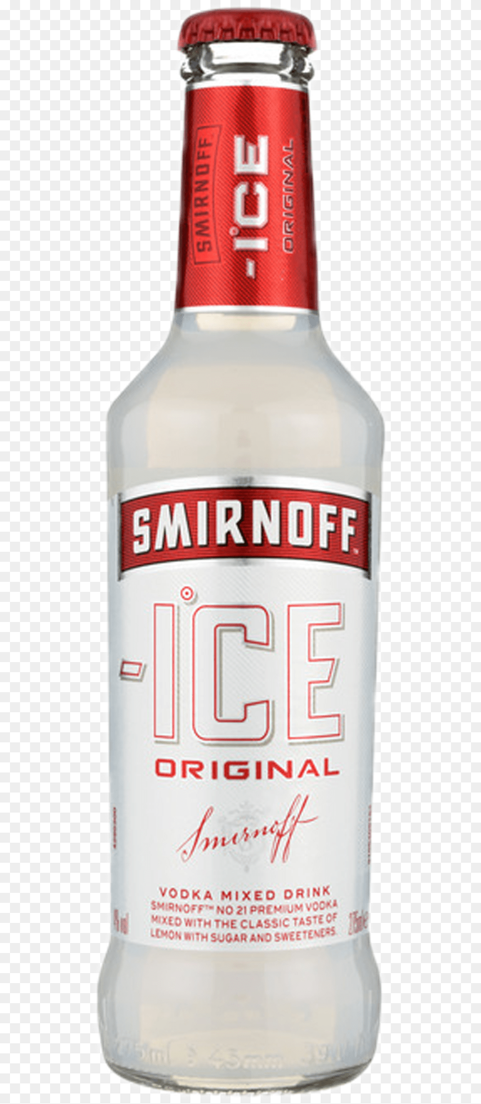Smirnoff Ice Glass Bottle, Alcohol, Beer, Beverage, Beer Bottle Png Image
