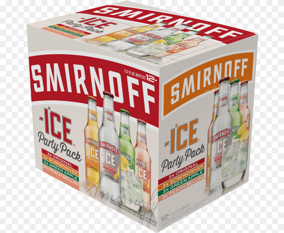 Smirnoff Ice Party Pack Smirnoff Seltzer Variety Pack, Alcohol, Beer, Beverage, Lager Png Image