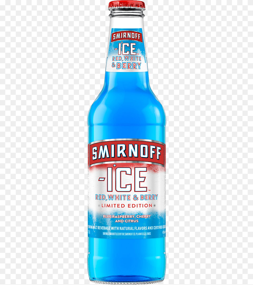 Smirnoff Ice Red White And Berry, Bottle, Alcohol, Beer, Beverage Png