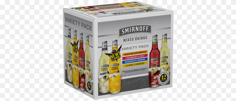 Smirnoff Ice Seasonal Variety Pack Smirnoff Ice Variety Pack Bottles, Beverage Free Png