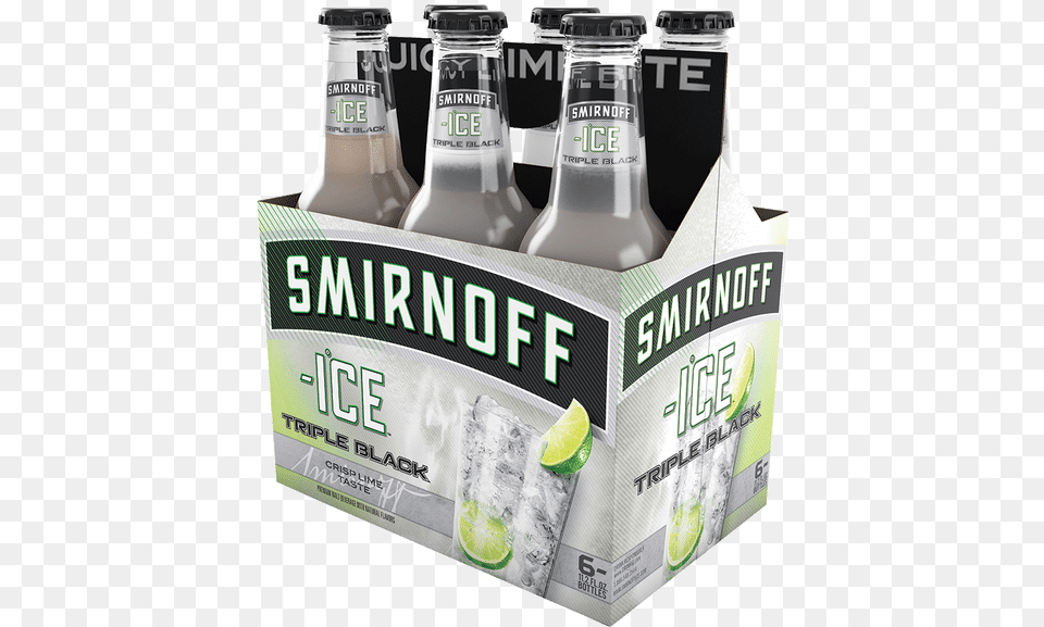 Smirnoff Ice Triple Black Smirnoff Black Ice, Alcohol, Beer, Beverage, Bottle Free Png Download