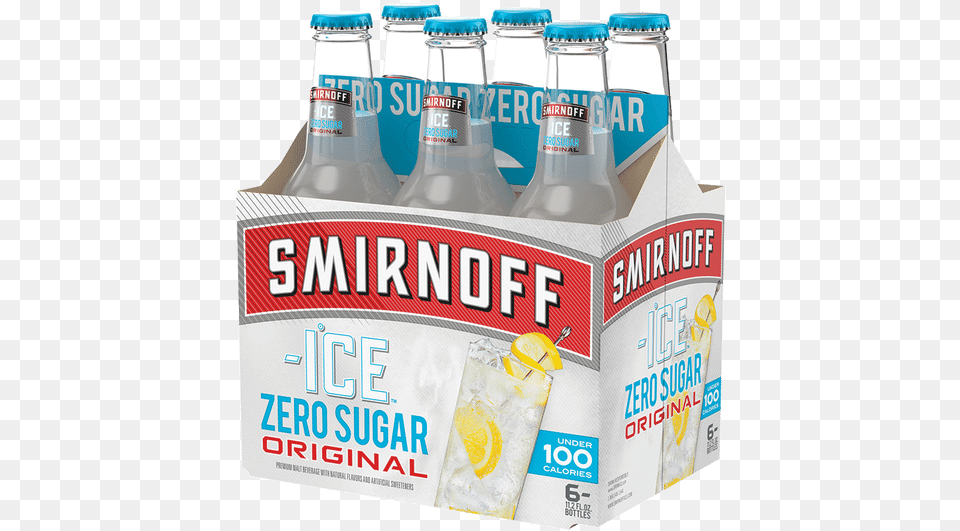 Smirnoff Ice Zero Sugar Smirnoff, Alcohol, Beer, Beverage, Bottle Free Transparent Png