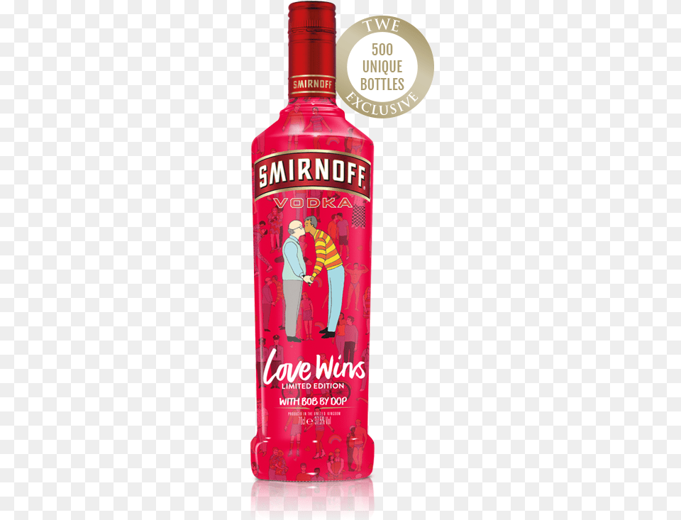 Smirnoff Love Wins Smirnoff Vodka 80, Alcohol, Beverage, Liquor, Adult Png