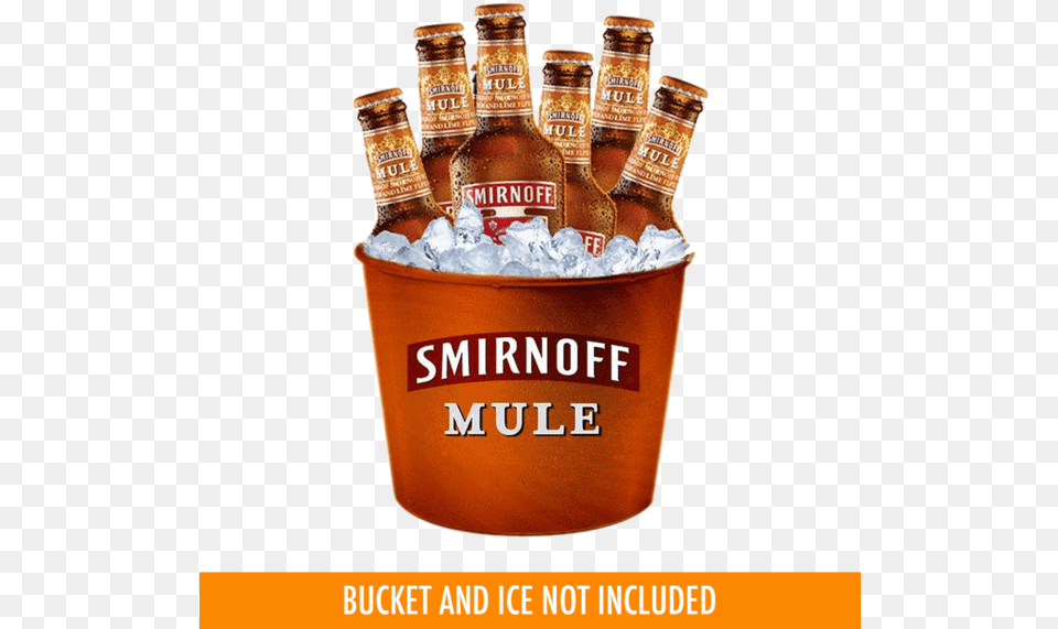 Smirnoff Mule 330ml Bucket 5 Smirnoff Mule Bucket, Alcohol, Beer, Beverage, Lager Png Image