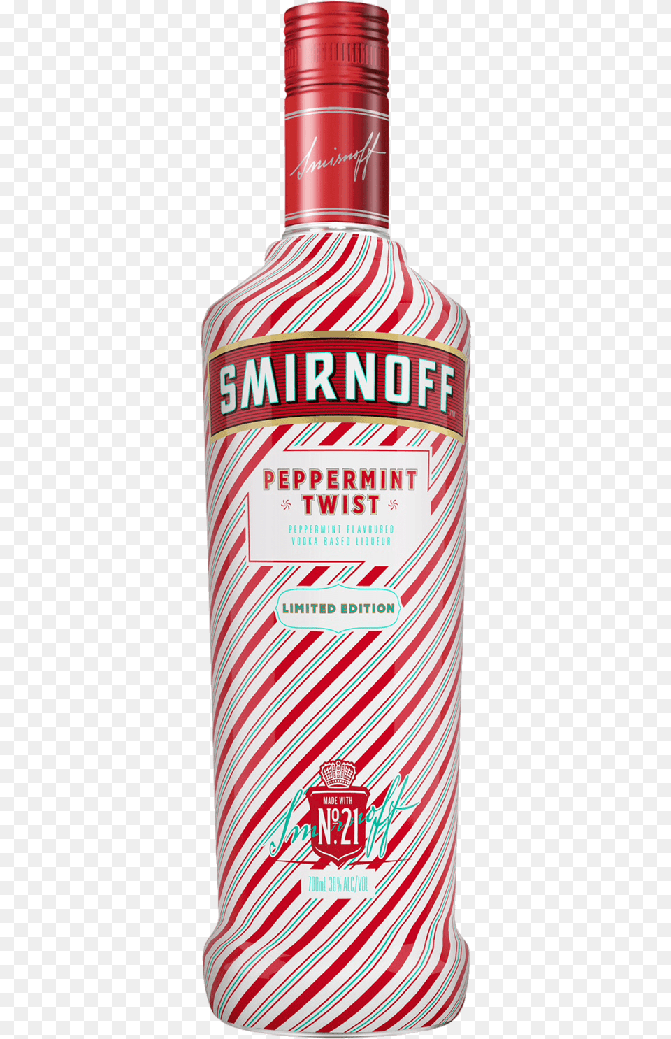 Smirnoff Peppermint Twist Vodka 700ml Smirnoff Vodka Peppermint Twist, Alcohol, Beverage, Liquor, Beer Free Png