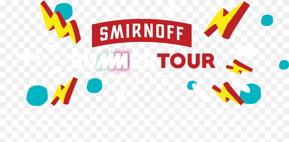 Smirnoff Summer Tour 2016 Graphic Design, Advertisement, Poster Free Transparent Png
