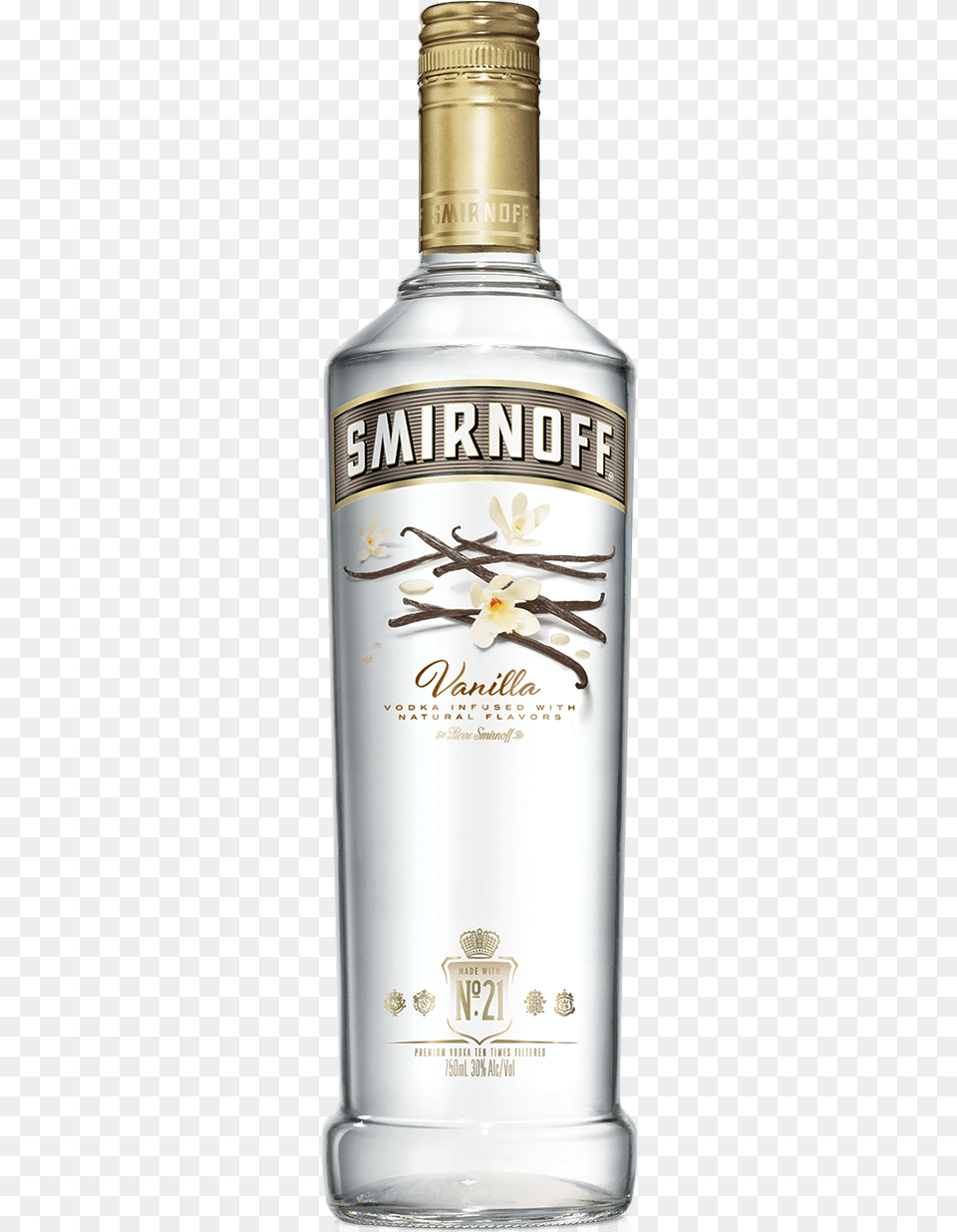 Smirnoff Vanilla Vodka, Alcohol, Beverage, Liquor, Gin Free Png