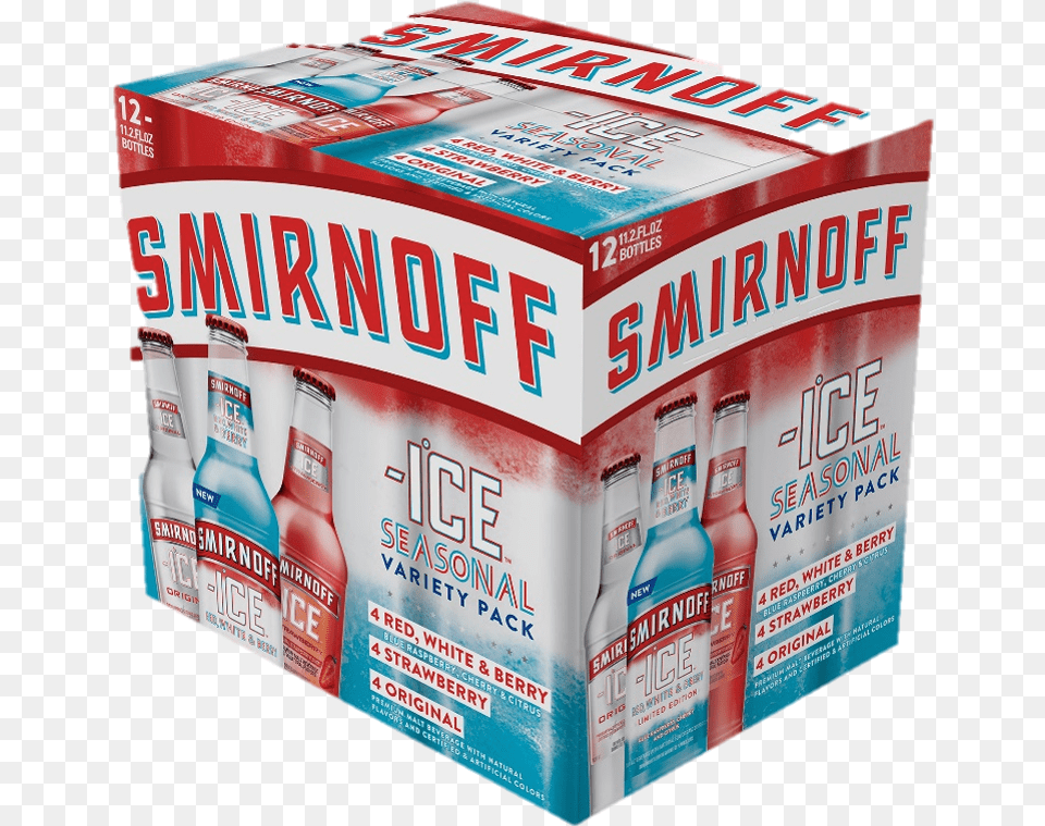 Smirnoff Variety Spring Summer 2017 Red White And Blue Smirnoff Ice, Box, Cardboard, Carton Free Png Download