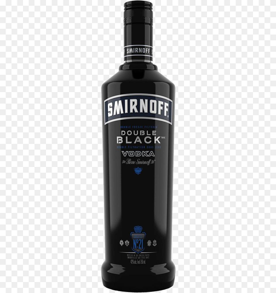 Smirnoff Vodka Bottle Smirnoff Double Black Vodka Price, Alcohol, Beverage, Liquor, Gin Free Png Download