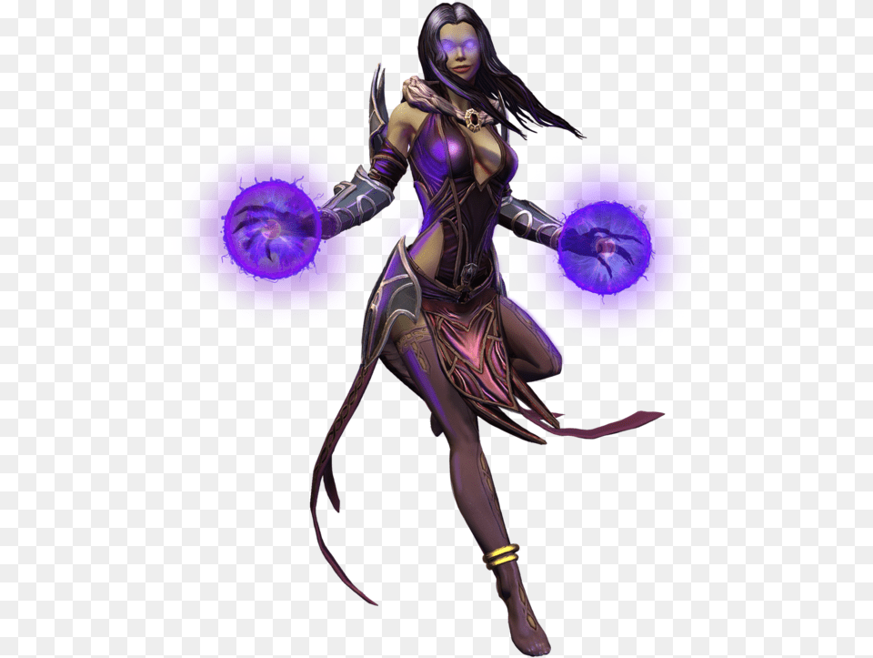 Smite, Adult, Purple, Person, Female Free Png Download