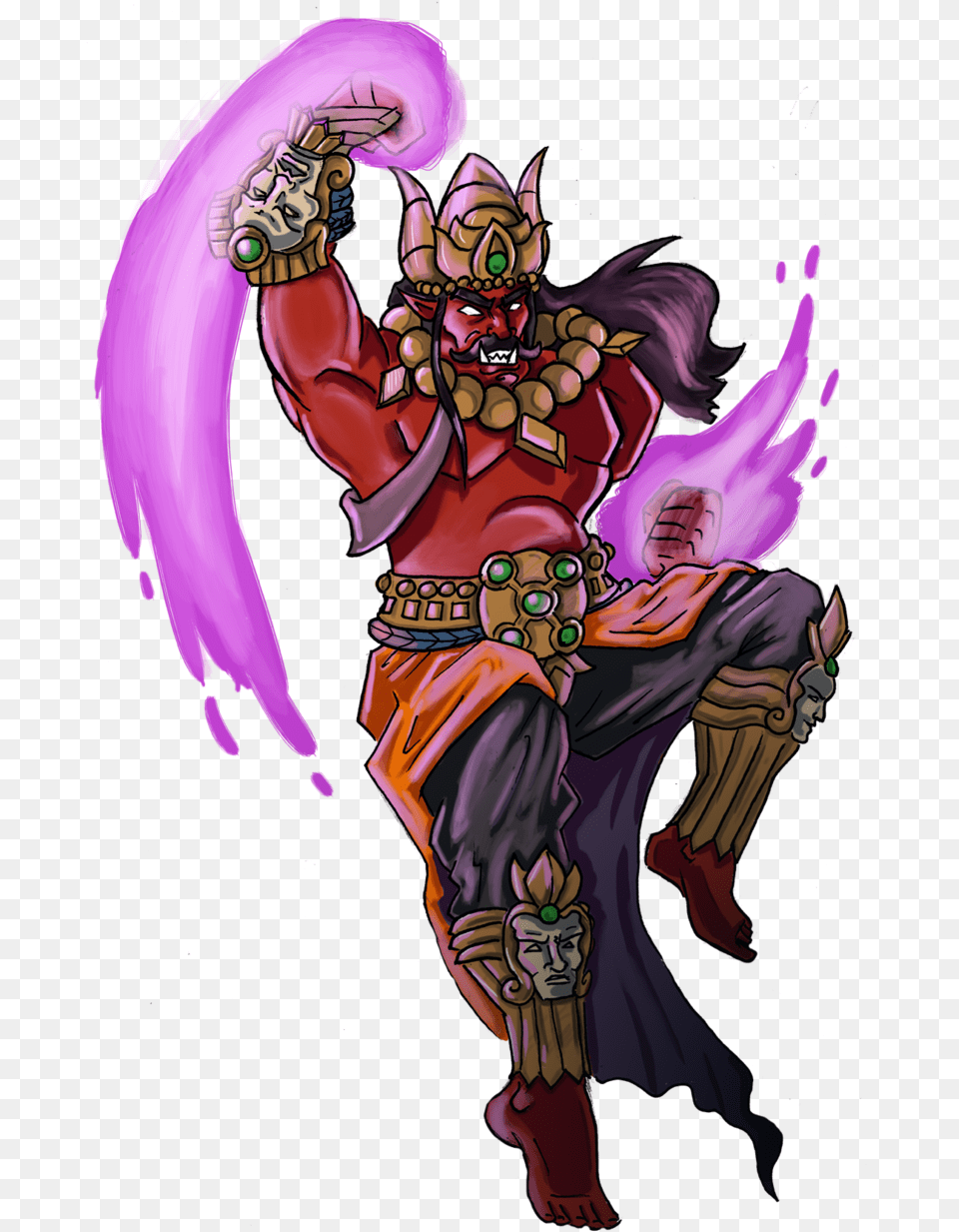 Smite God Ravana Fanart Ravana Fanart, Purple, Book, Comics, Publication Free Png Download