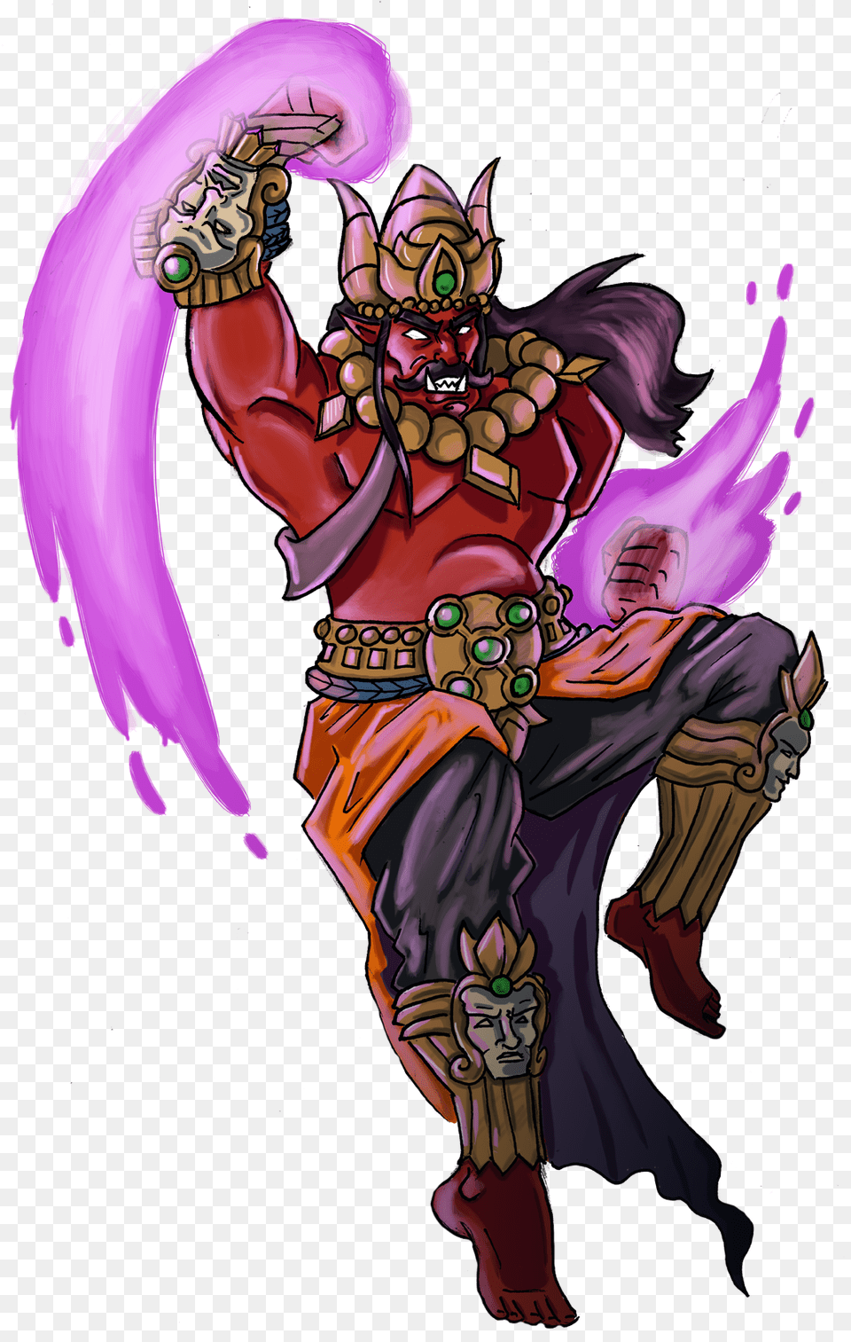 Smite God Ravana Fanart Ravana Smite, Purple, Book, Comics, Publication Free Png Download