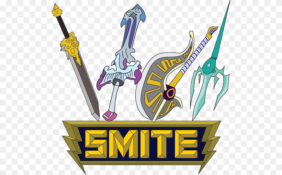 Smite Header Design Illustration, Sword, Weapon, Bulldozer, Machine Png