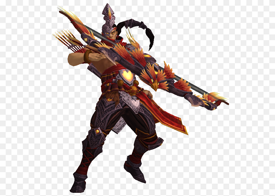 Smite Poseidon Transparent, Archer, Archery, Bow, Person Png Image