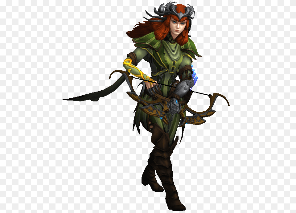 Smite Renders Artemis Primary, Archer, Archery, Bow, Weapon Free Png