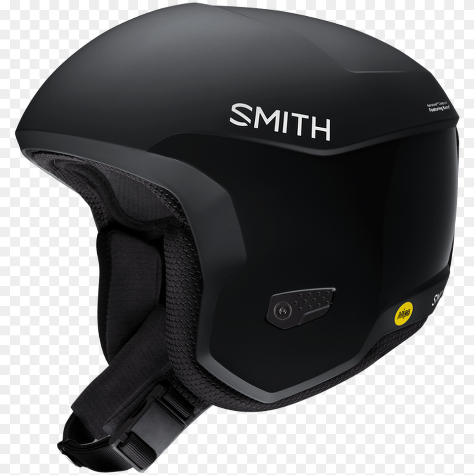 Smith Icon Mips Matte Black Fis Ski Race Helmet Smith Icon Mips, Crash Helmet, Clothing, Hardhat Free Png