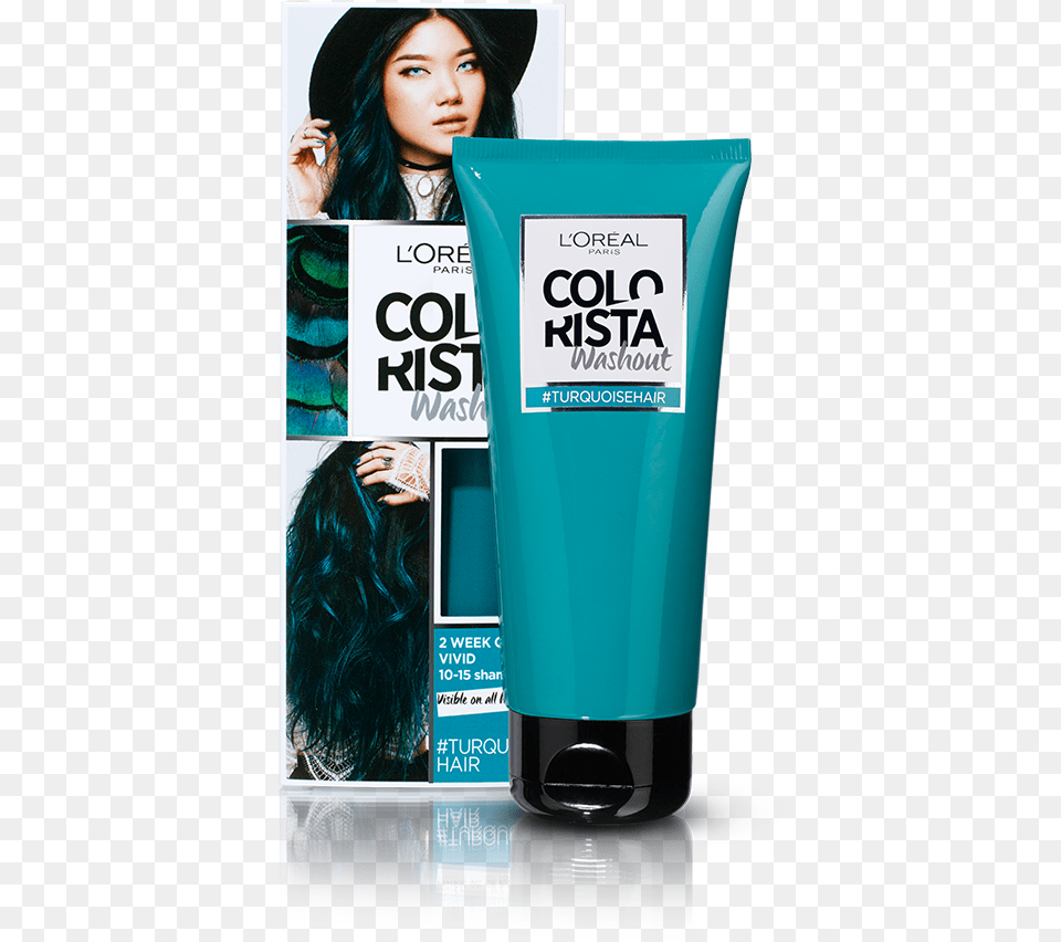 Smix Loved The Colorista Spray But For Easter He Pleaded L39oreal Paris Colorista Wash Out Turquoise, Bottle, Adult, Female, Person Png Image