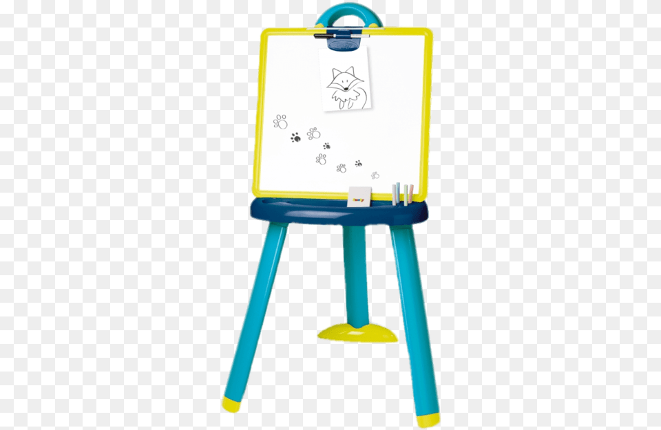 Smoby Plastic Easel Tableau Plastique Bleu Smoby, White Board, Smoke Pipe Free Transparent Png