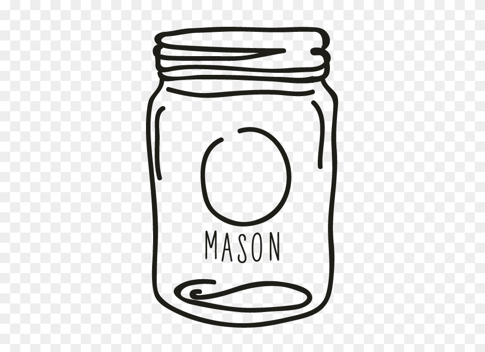 Smock Mason Jar Motif, Bottle, Shaker Free Transparent Png