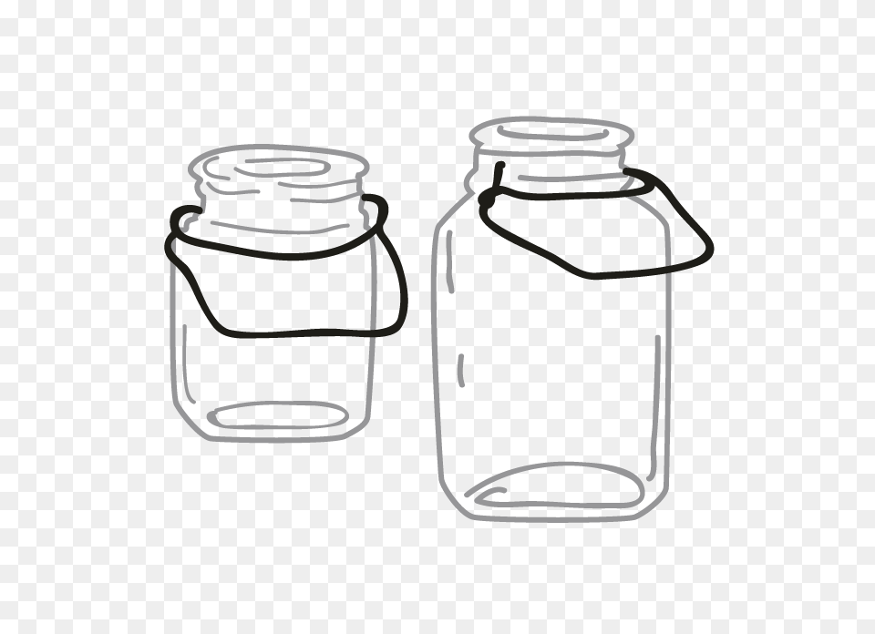 Smock Mason Jars Motif, Jar, Bottle, Glass, Device Free Transparent Png
