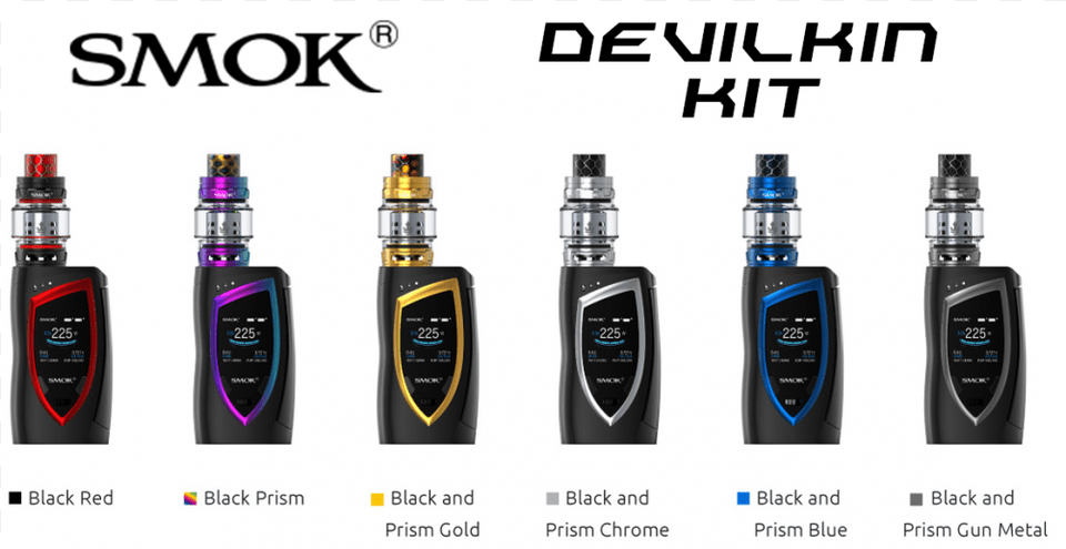 Smok Devilkin 225w Amp Tfv12 Prince Starter Kit Smok Devilkin, Bottle, Cosmetics, Perfume Free Transparent Png
