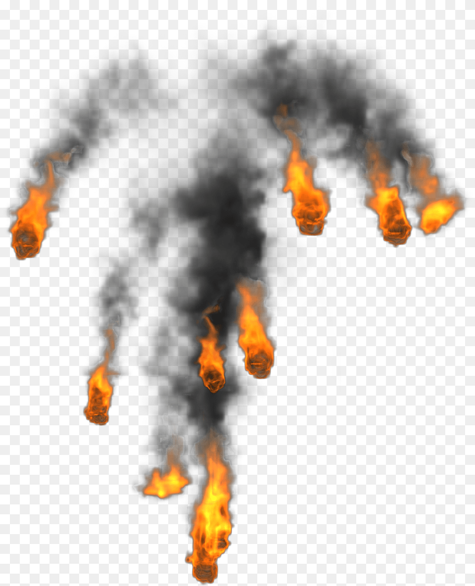 Smoke And Fire, Flame, Bonfire Free Png Download