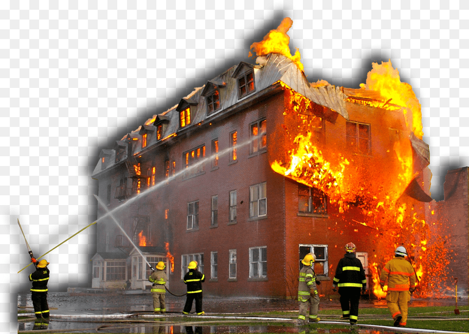 Smoke And Fire Protection Building On Fire Cartoon Building On Fire Free Png Download