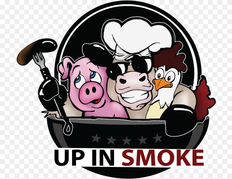Smoke Bbq Clipart Full Size Download Seekpng Smoking Bbq Clipart, Cutlery, Baby, Person, Face Png Image
