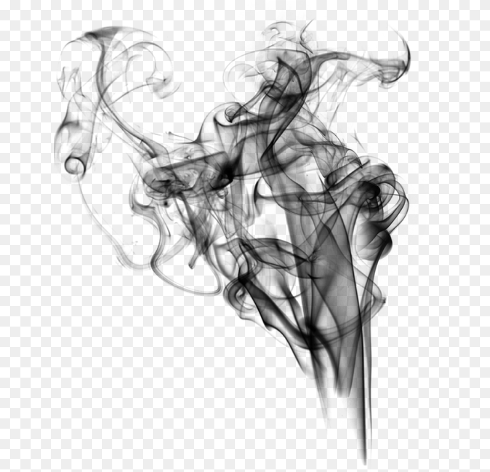 Smoke Black Smokeeffect Sketch, Gray Png Image