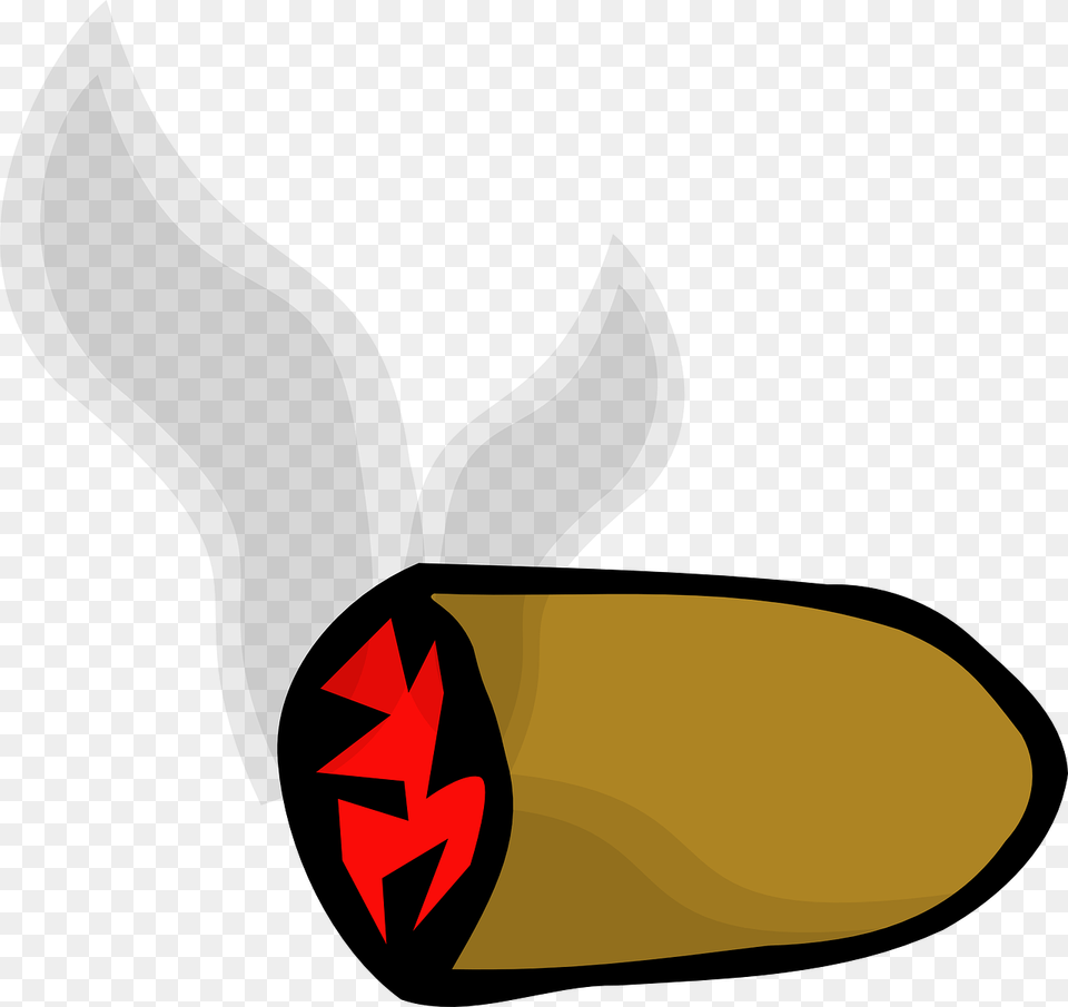 Smoke Cigar Stub Clip Art Svg Download 4 Vector Clip Art Cigar, Ammunition, Weapon, Food, Produce Free Transparent Png