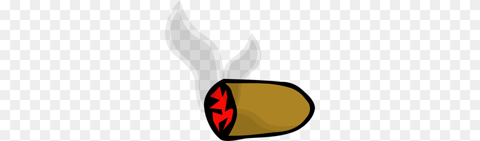 Smoke Cigar Stub Clip Art For Web, Ammunition, Weapon, Food, Produce Free Png