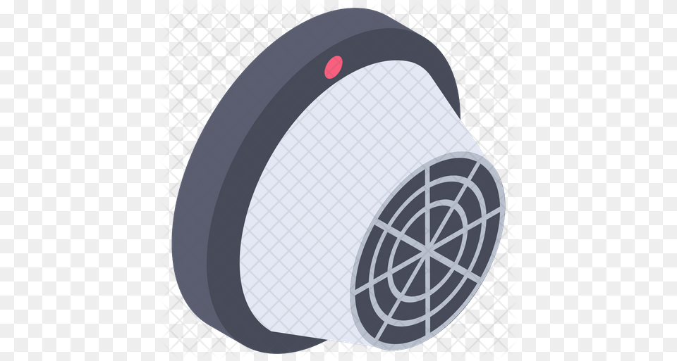 Smoke Detector Icon Of Isometric Style Circle, Machine, Wheel, Disk, Device Png