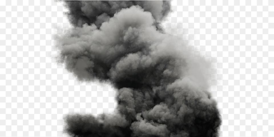 Smoke Effect Clipart Burst Black Smoke Bomb, Mountain, Nature, Outdoors Png