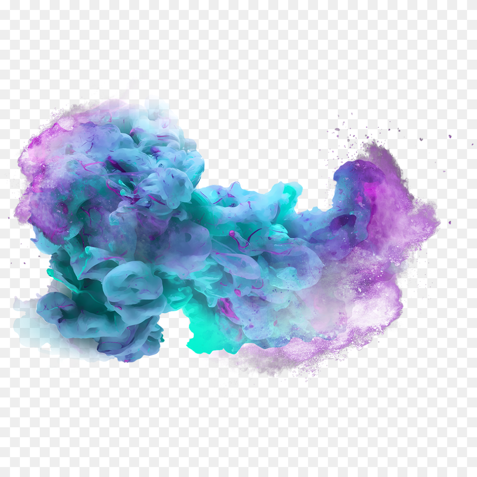 Smoke Explosion De Colores, Mineral, Crystal, Pattern, Quartz Png Image