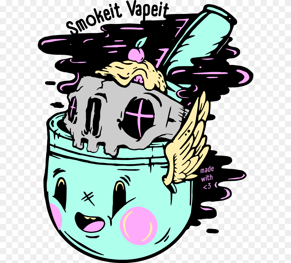 Smoke It Vape It Clipart Download, Cream, Dessert, Food, Ice Cream Png