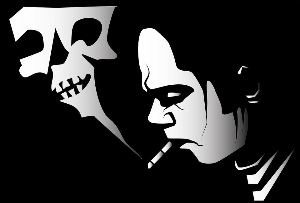 Smoke Kills Clipart, Stencil, Adult, Female, Person Free Png Download