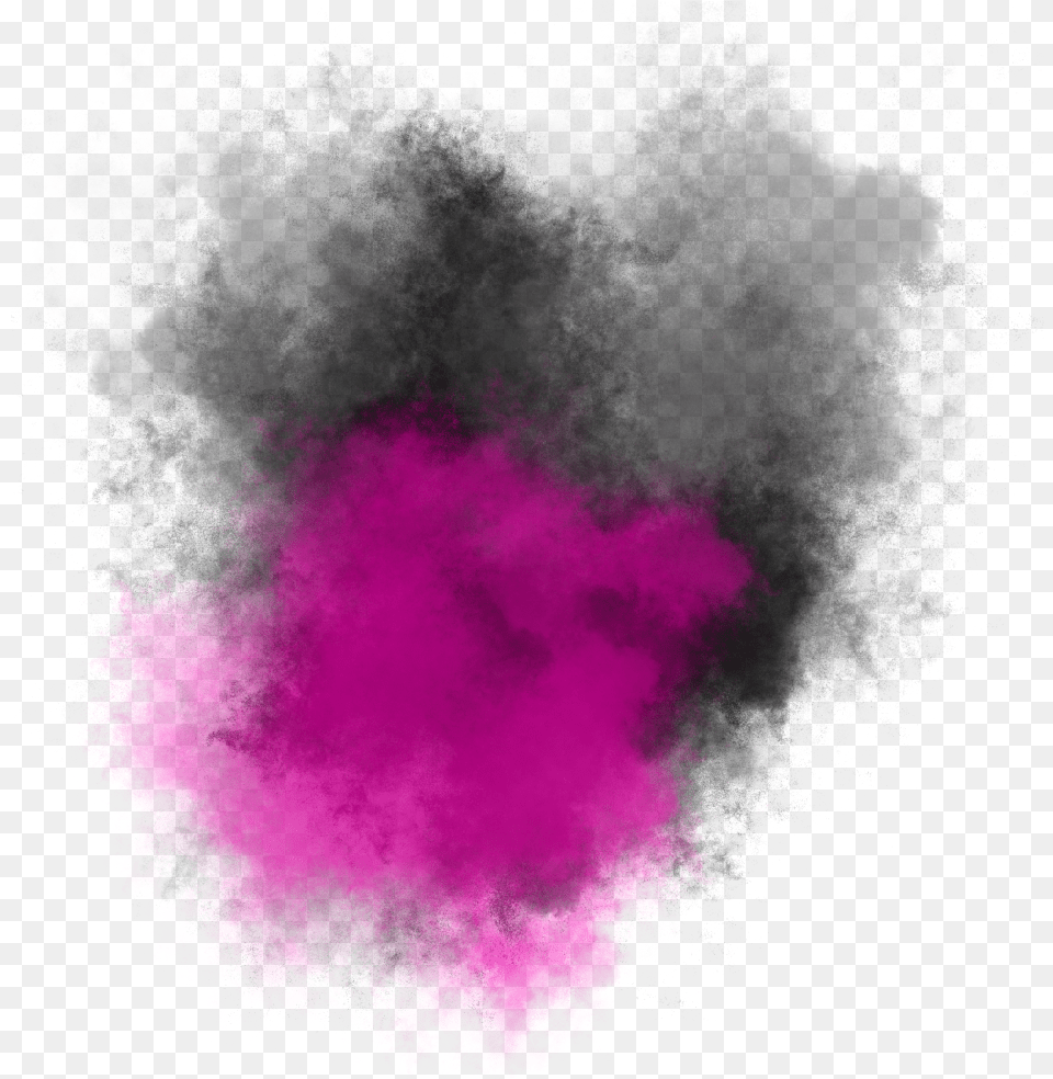 Smoke Magic Black Pink 4asno4idim Chernij Watercolor Paint, Powder, Purple Png Image