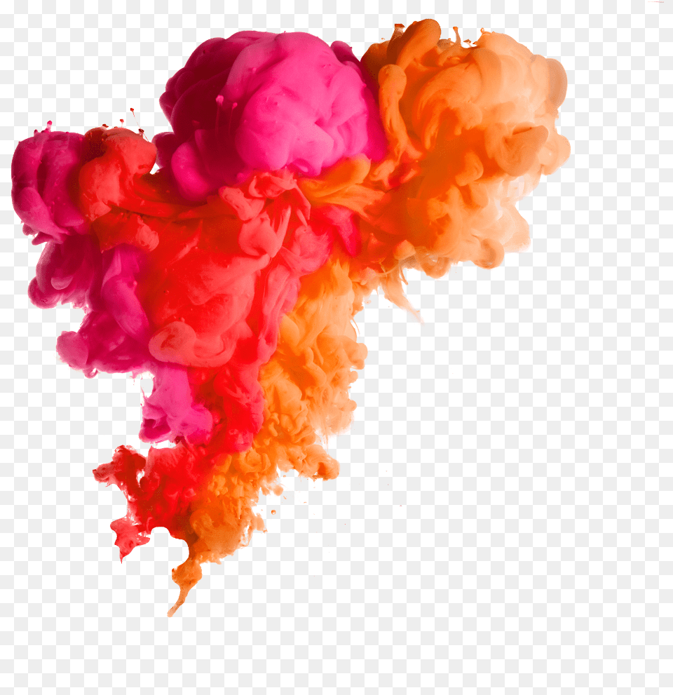 Smoke Multicolor Rainbow Of Acrylic Ink In Water, Flower, Plant, Rose Free Png