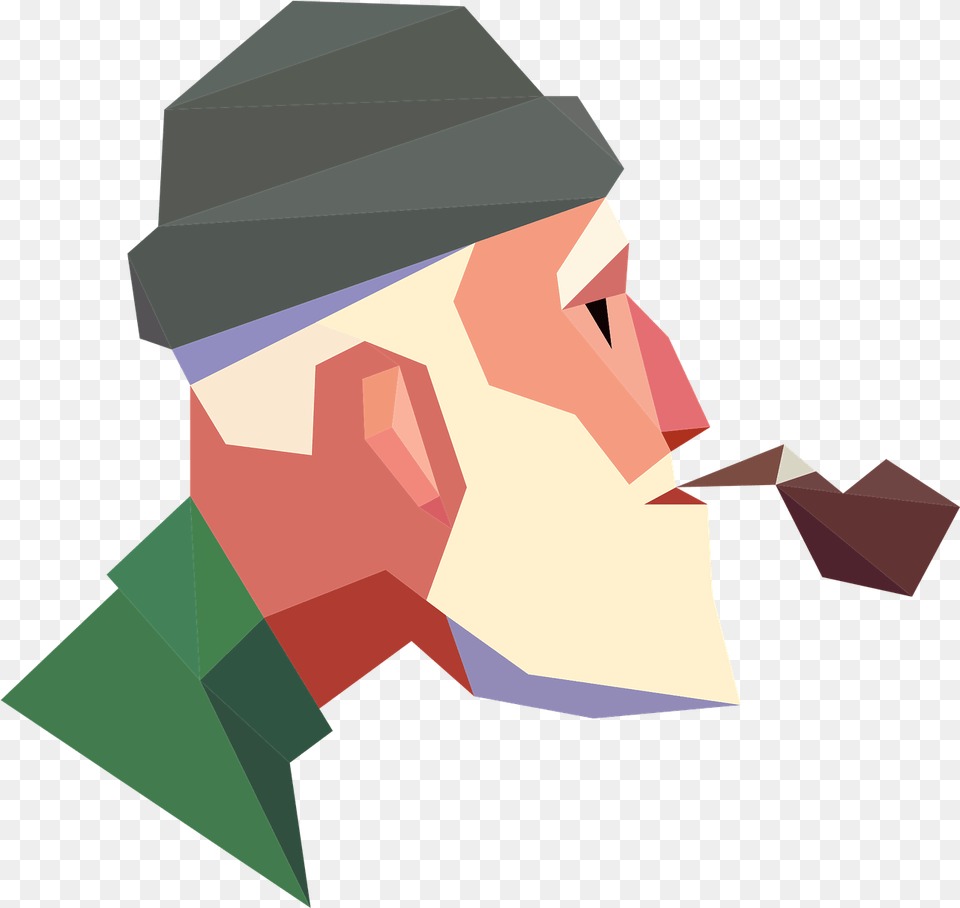 Smoke Old Man Smoking Vector Graphic On Pixabay Old Man With Cigarette Painting, Art, Head, Person, Face Free Png