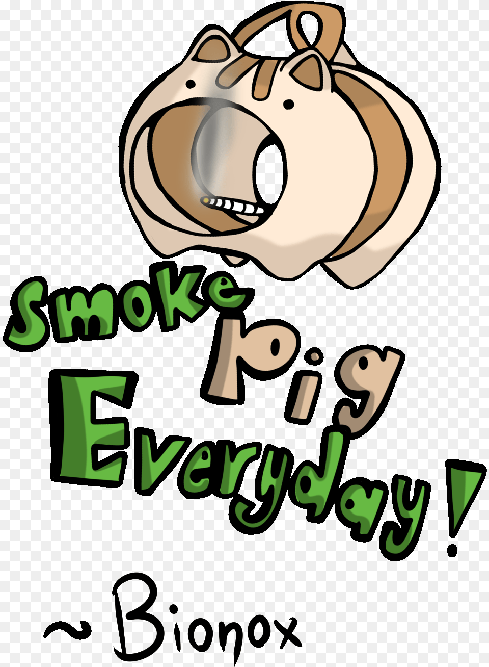 Smoke Pig Everyday Cartoon, Person Free Transparent Png